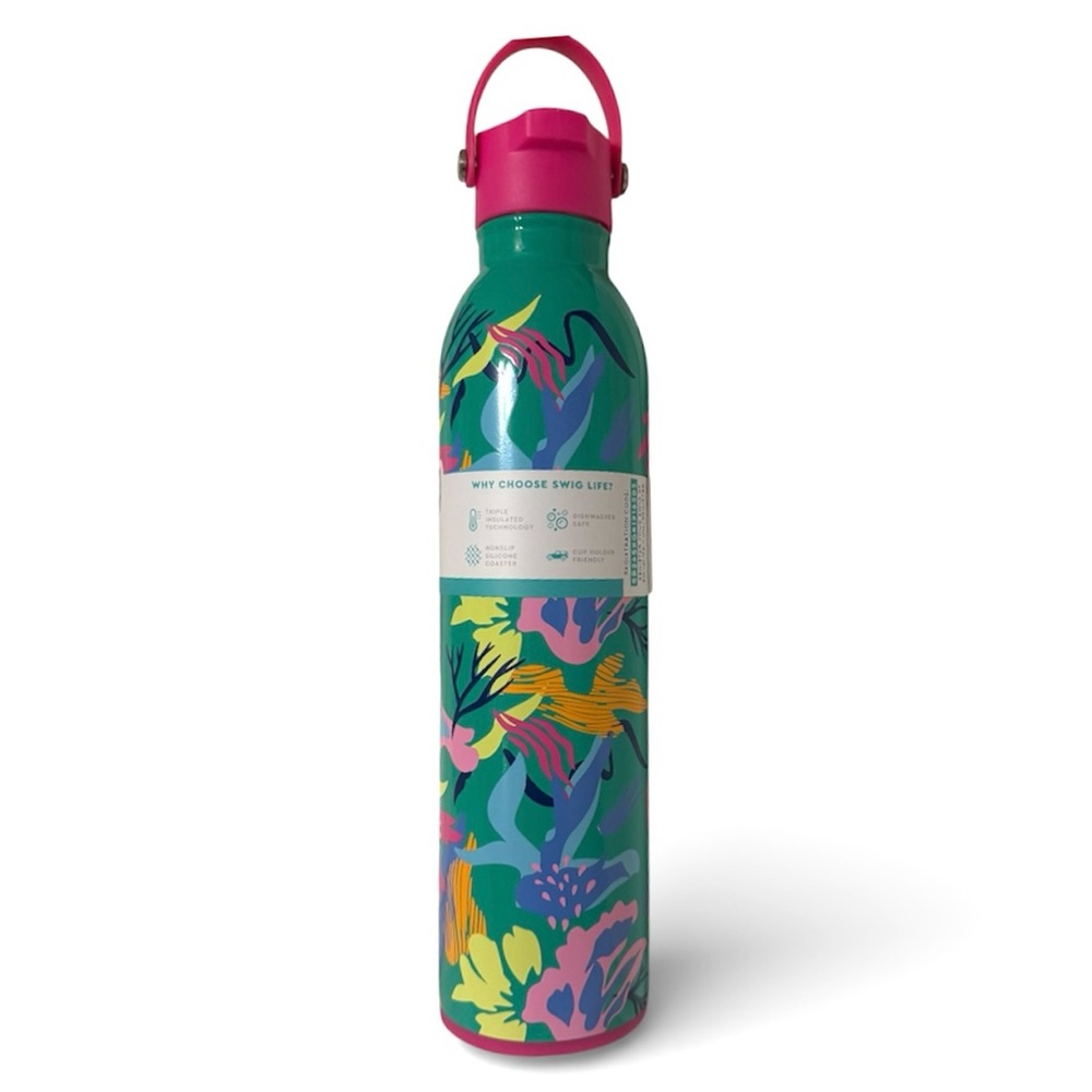 Swig Life Tropical Green Water Bottle - Picture 2 of 3